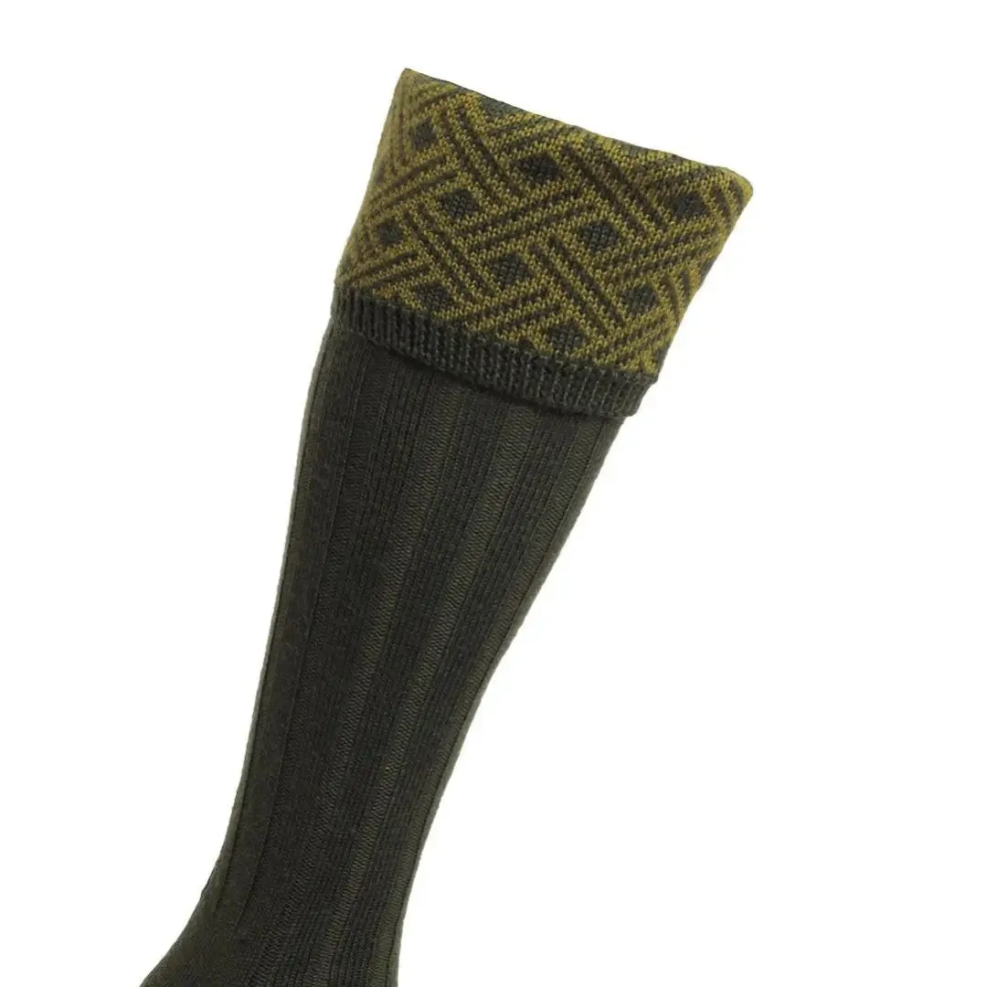 HJ Hall Langton Lattice Jacquard Shooting Socks