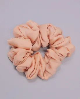 Honey Peach Satin Scrunchie