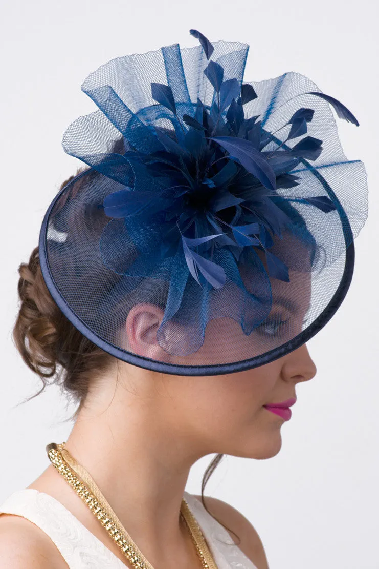 Isla Fascinator - Navy