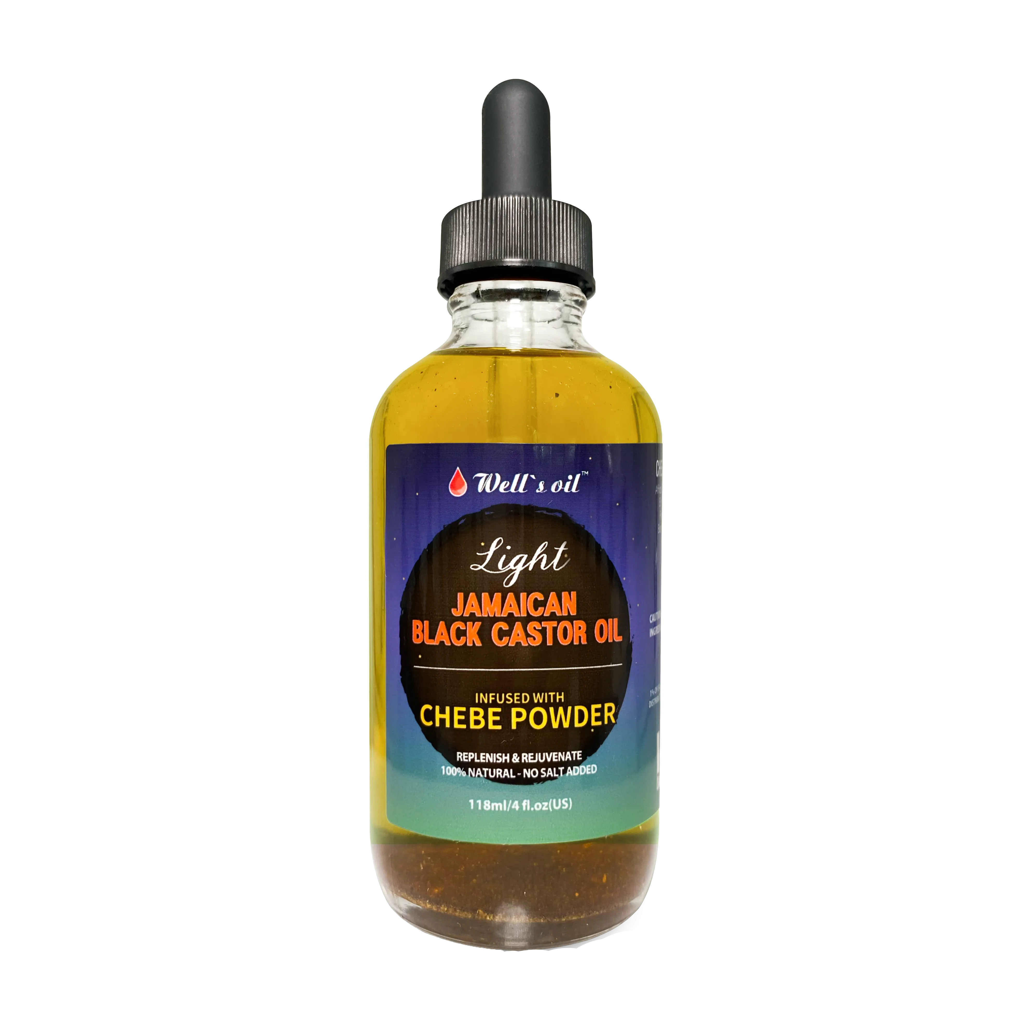 Jamaican Black Castor Oil Infused with Chebe Powder Light