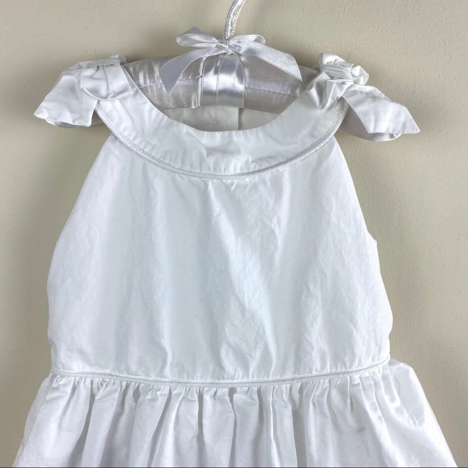 Janie and Jack Girls Sleeveless White Dress 3T