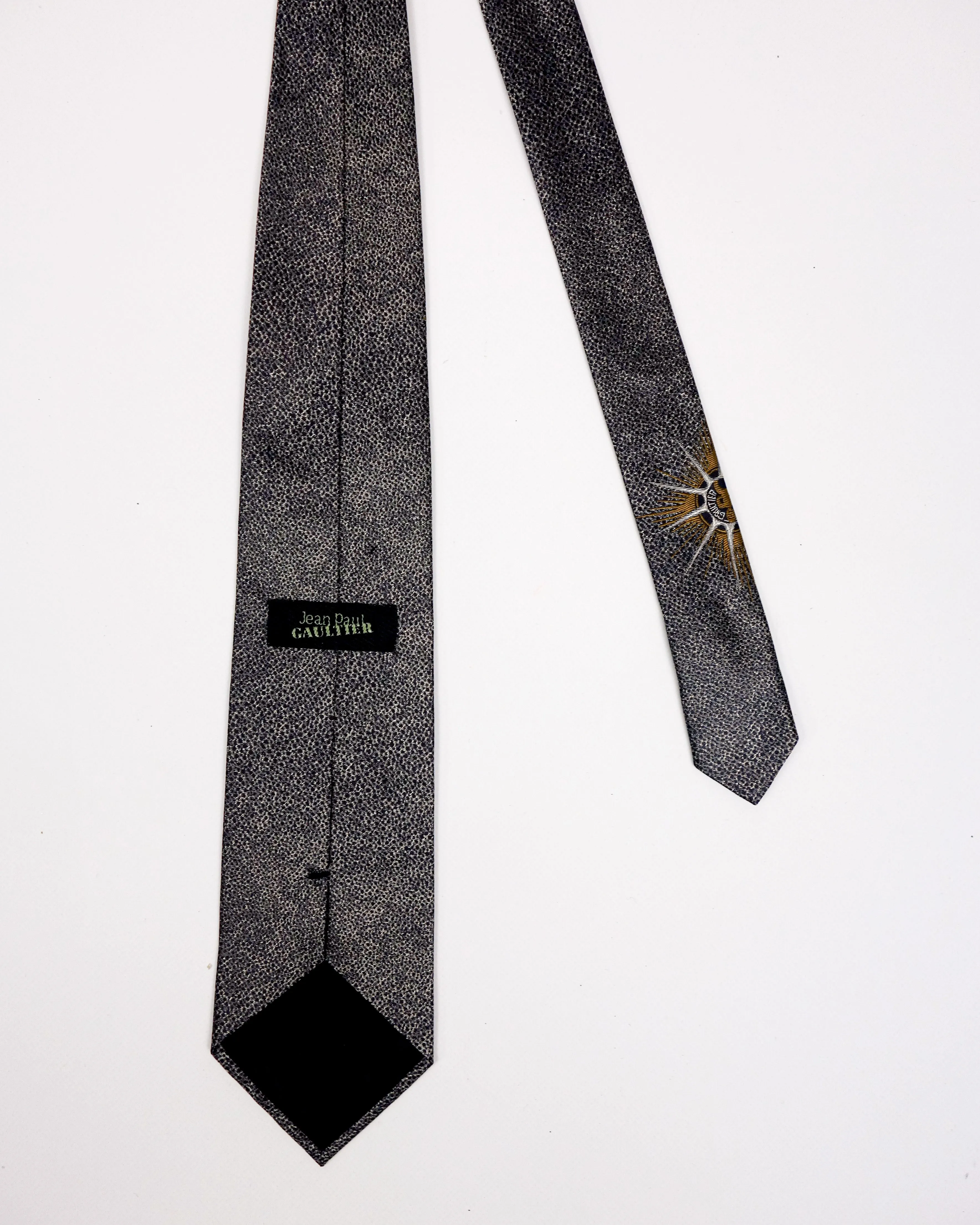 Jean Paul Gaultier Vintage 2000s Solar Eclipse Designer Tie