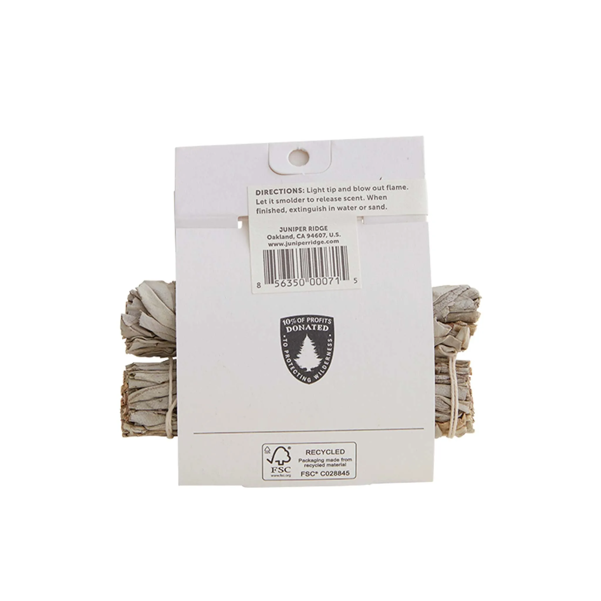 Juniper Ridge Natural Incense - White Sage Minis