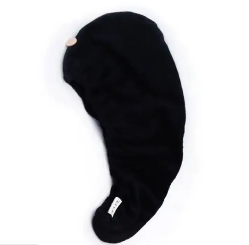 #K428 Darling Kitsch Microfiber Hair Towel (BLACK)