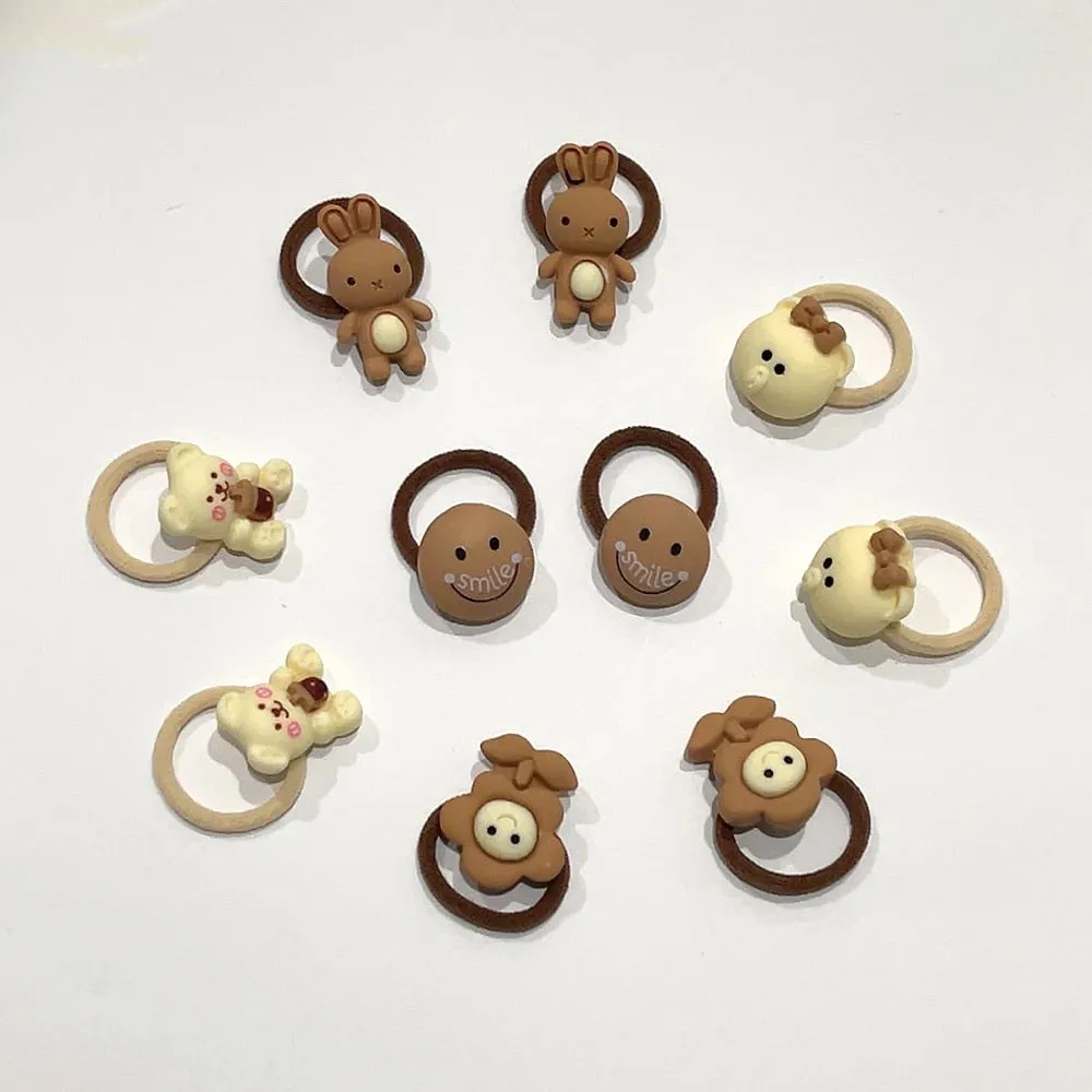 Kawaii Brown Hair Ties