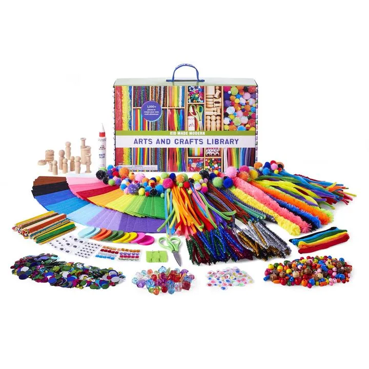 Sure! Here’s an optimized title for the product:

**Kid Made Modern Ultimate Arts & Crafts Library – Creative Inspiration Kit for Young Artists**