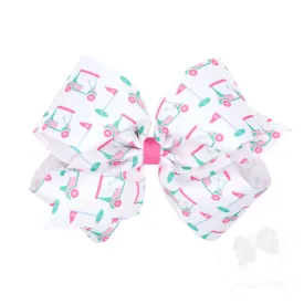 King Grosgrain Bows, Golf Print