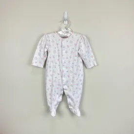 Kissy Kissy White Pink Footie 6-9 Months