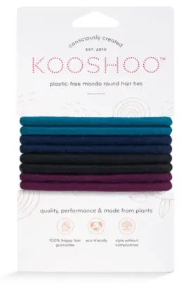 Kooshoo Organic Round Hair Ties - Dark Hues