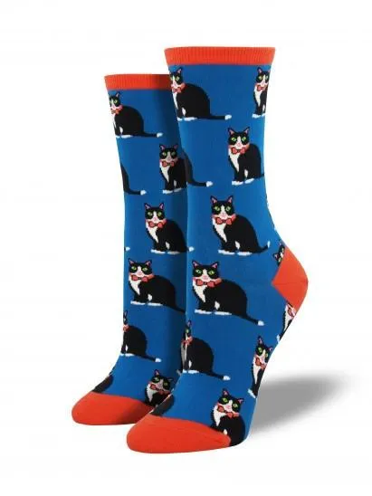 Ladies Tuxedo Cats Graphic Socks