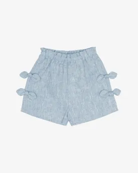 Linen Little Bows Shorts