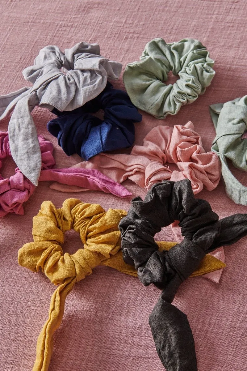 Linen Scrunchies