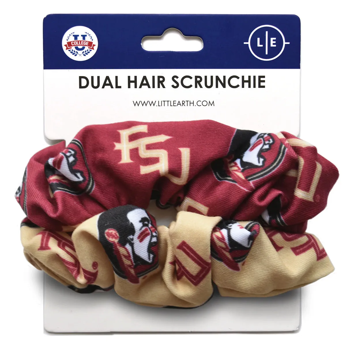 Little Earth FSU/Seminole Logo Scrunchie Set