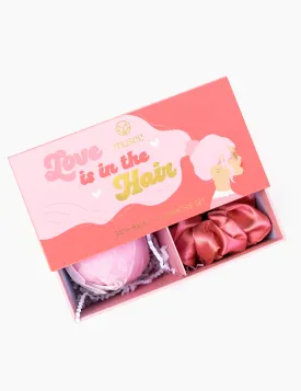 LOVE IS IN THE HAIR BATH BALM   SCRUNCHIES SET