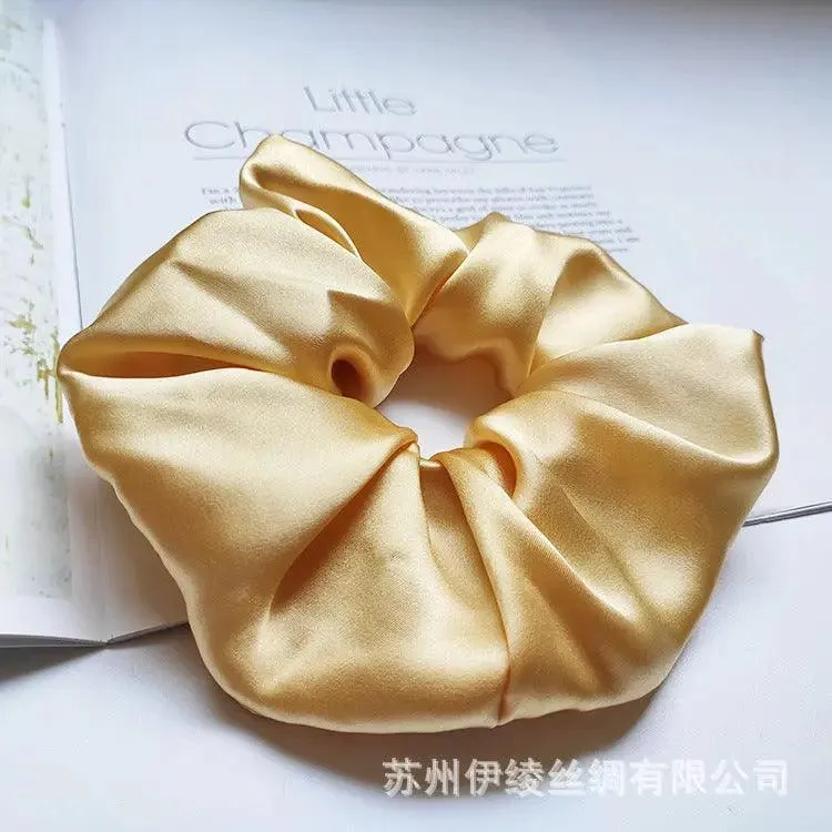 MAC010 hijab scrunchies, silk hair ribbon