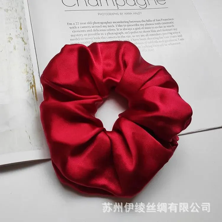 MAC010 hijab scrunchies, silk hair ribbon