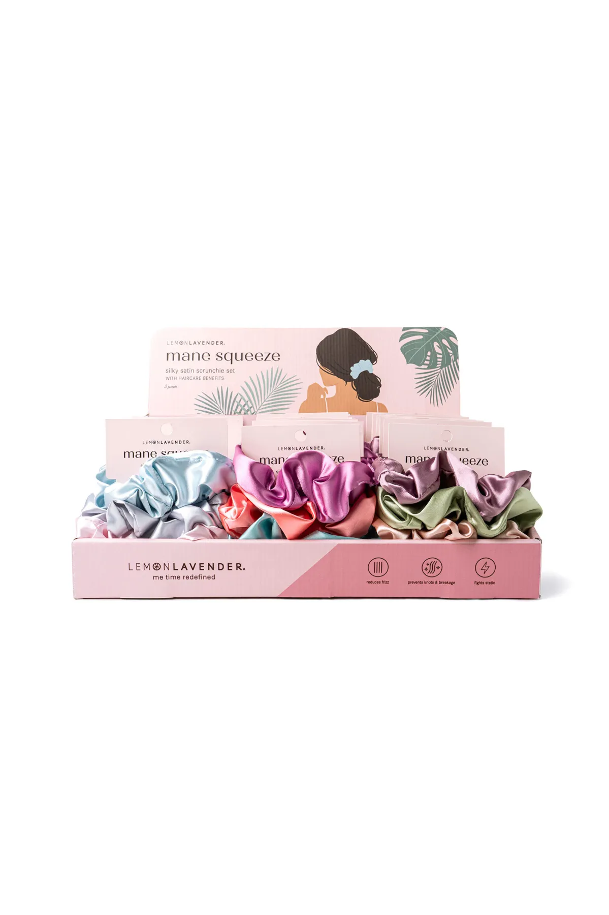 Mane Squeeze Oversized Satin Scrunchies 3pack