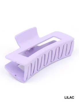 Mina Rectangular Claw Clip - Lilac