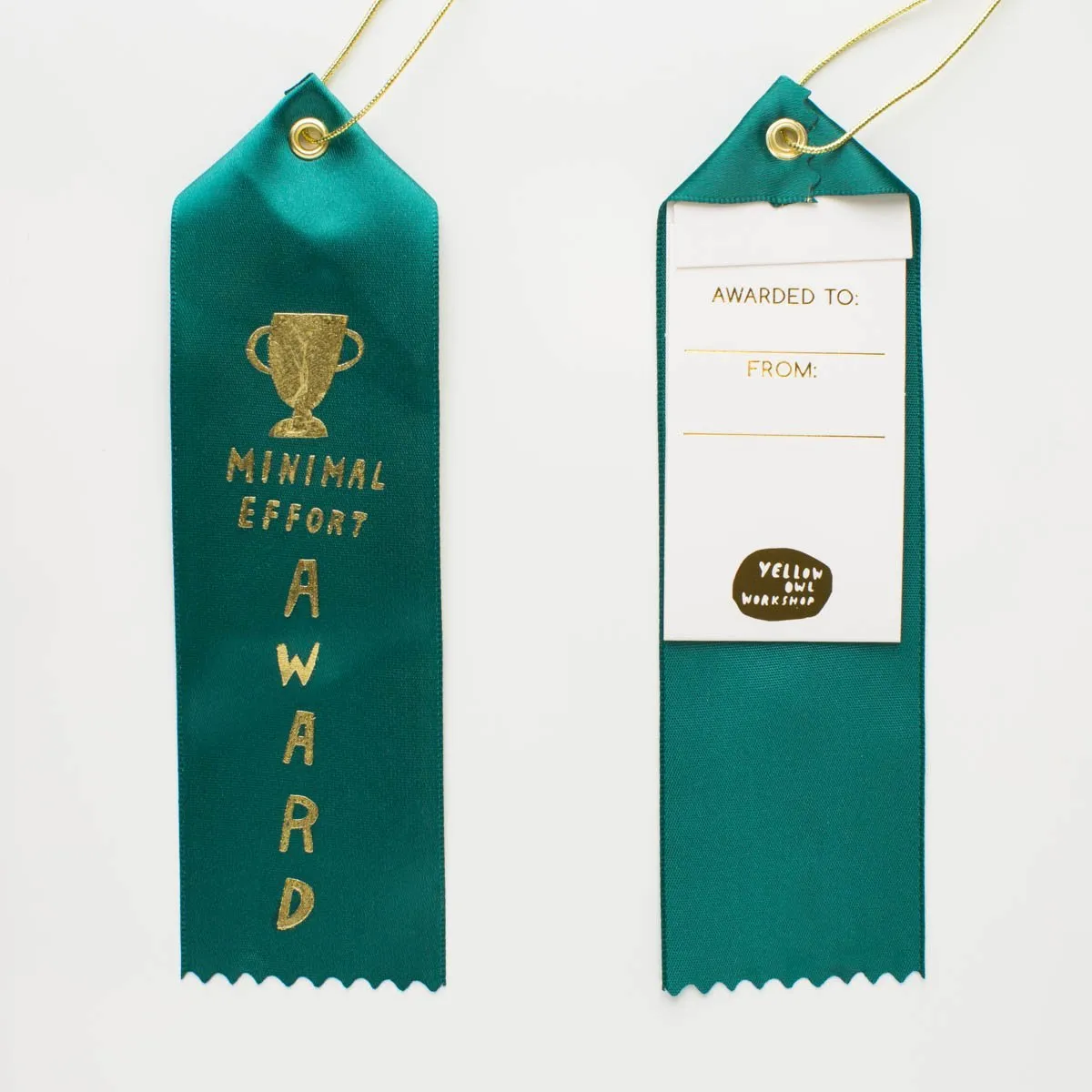 Minimal Effort Award- Award Ribbon Card