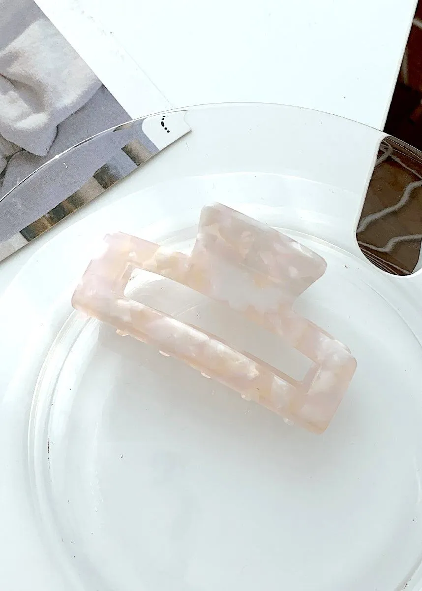 Modern Marble rectangular hair clip