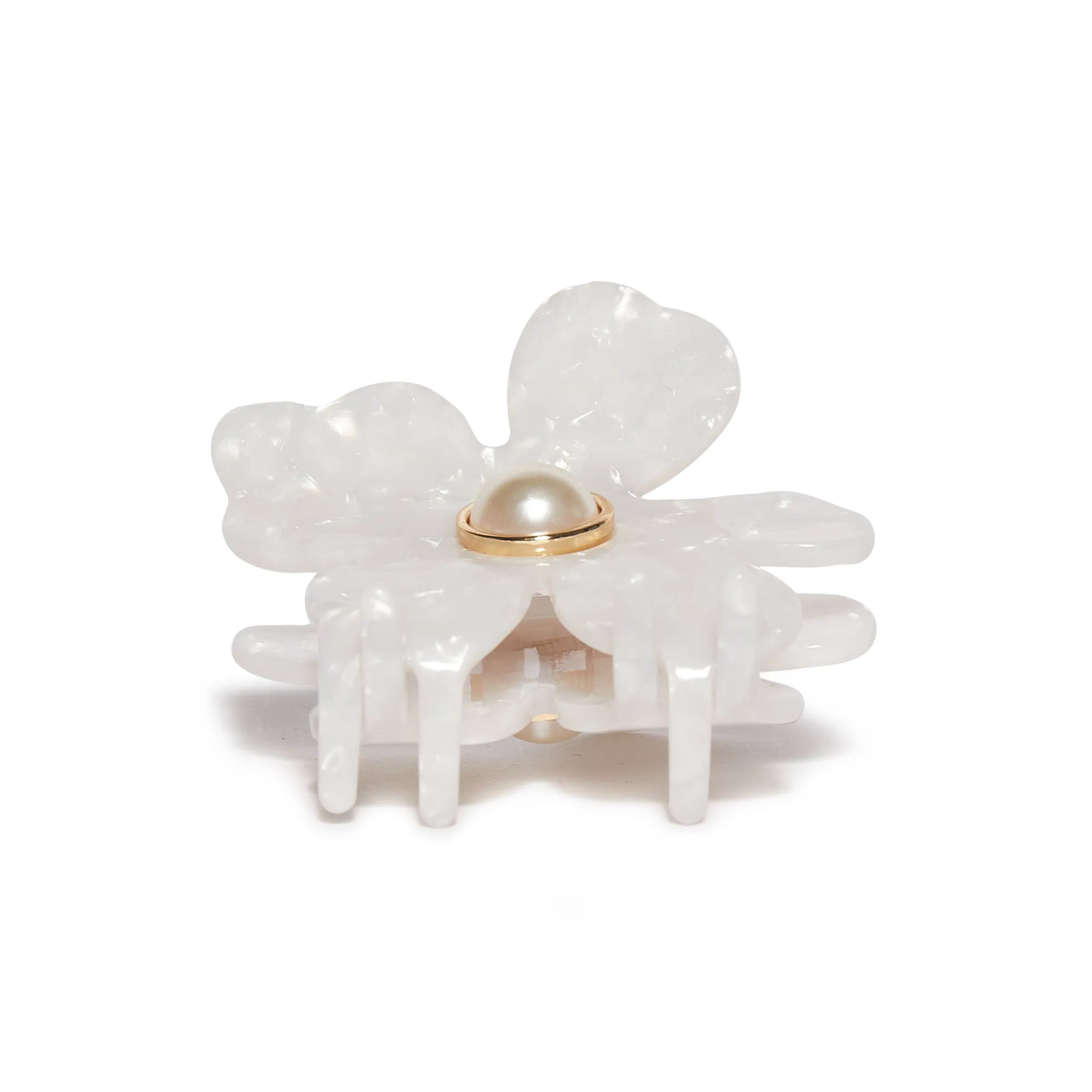 Mother of Pearl Lily Claw Clip