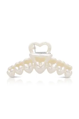 Multi-Heart Pearl Claw Clip