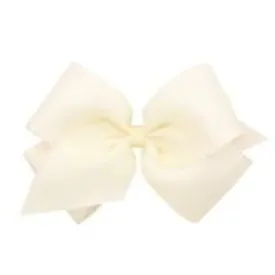 Off white organza overlay bow