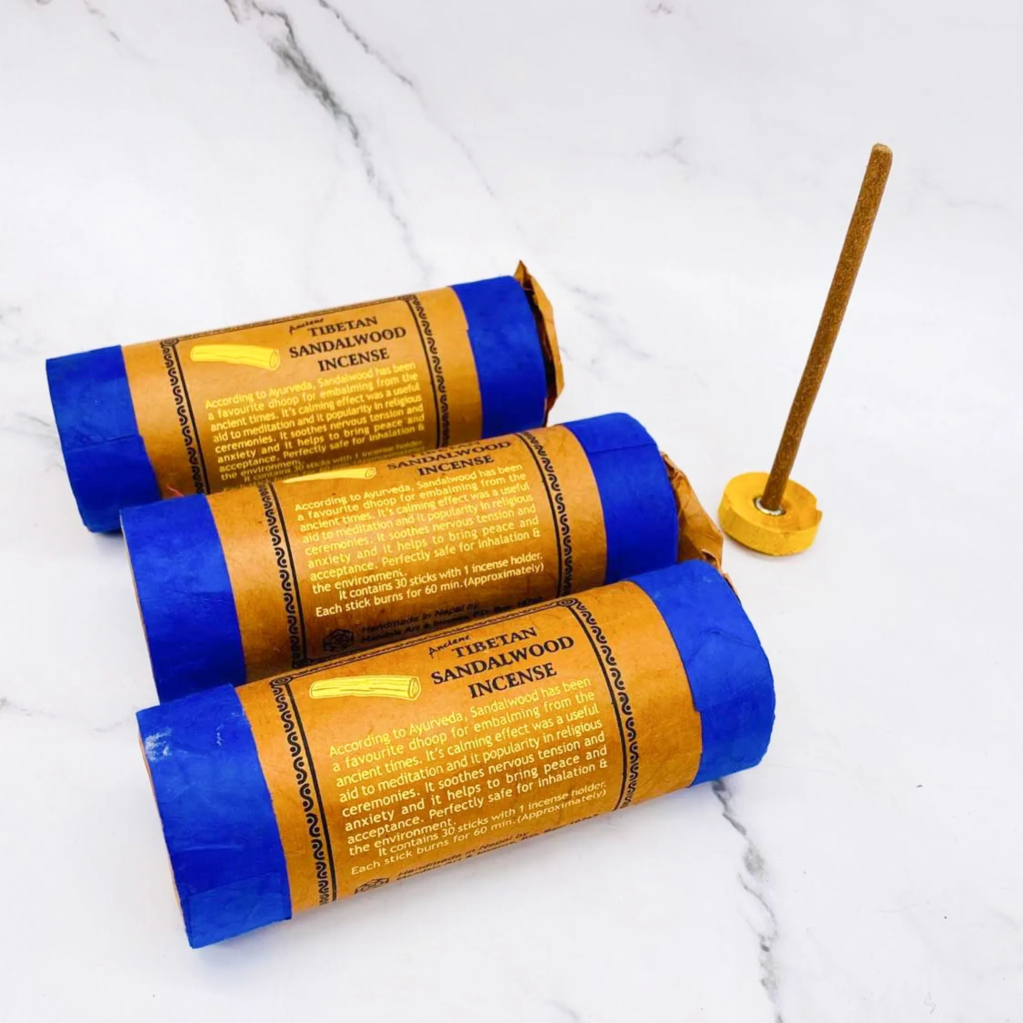 Organic Natural Incense from Nepal, Incense with Burner Set