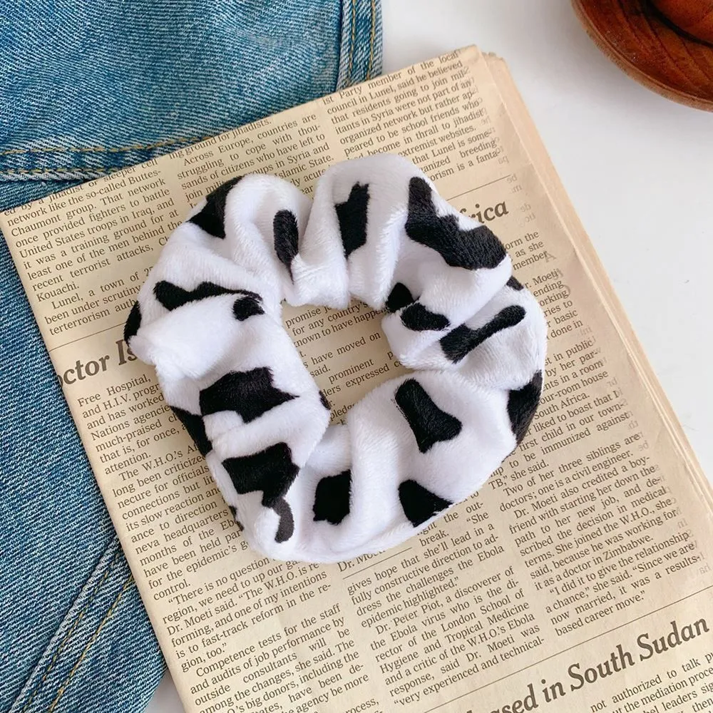 Oversized Leopard Dots Tie Dye Velvet Hair Scrunchies Hairbands