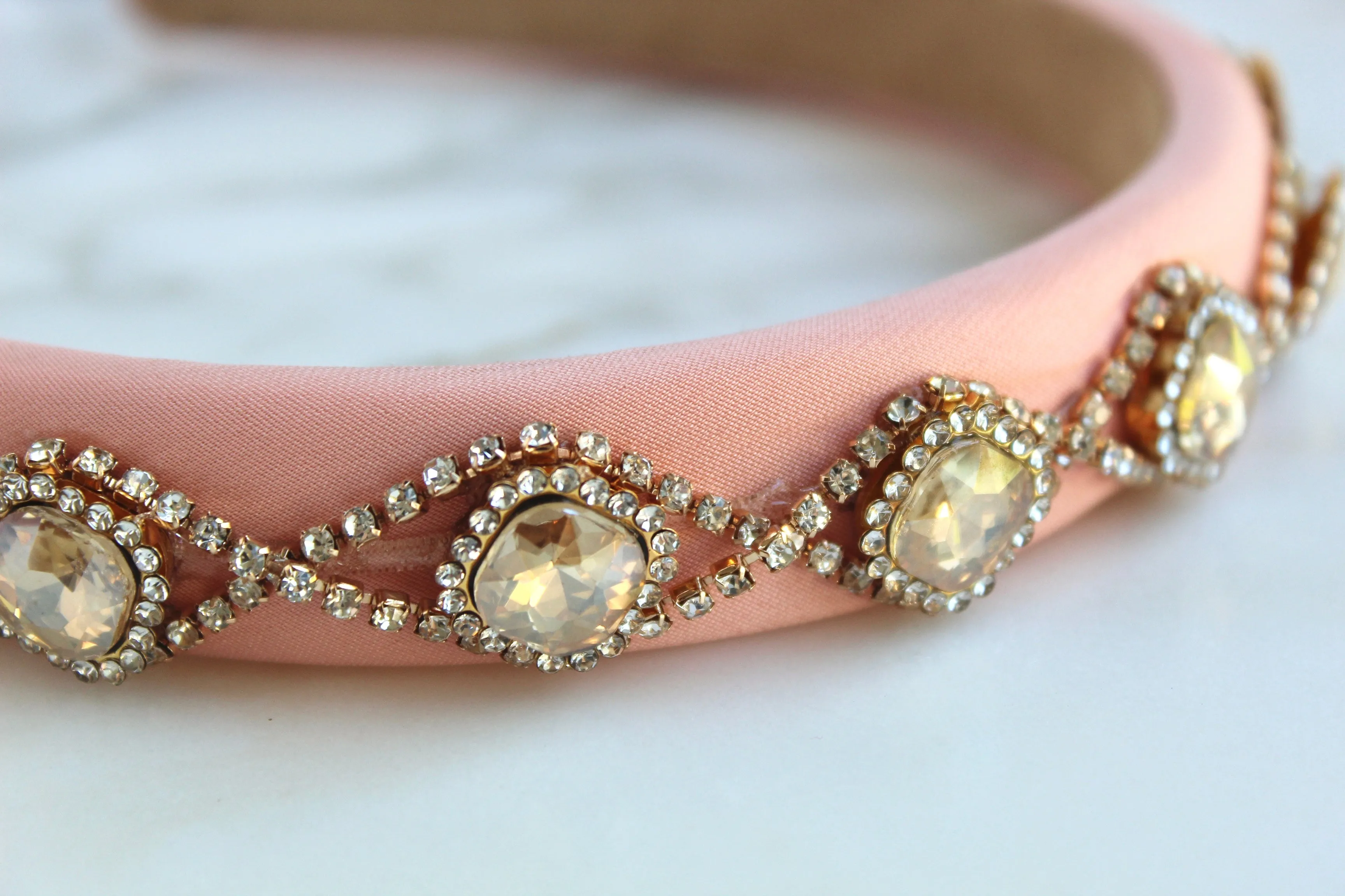 Peach Rose Headband