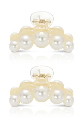 Pearl Hair Claw Set of 2