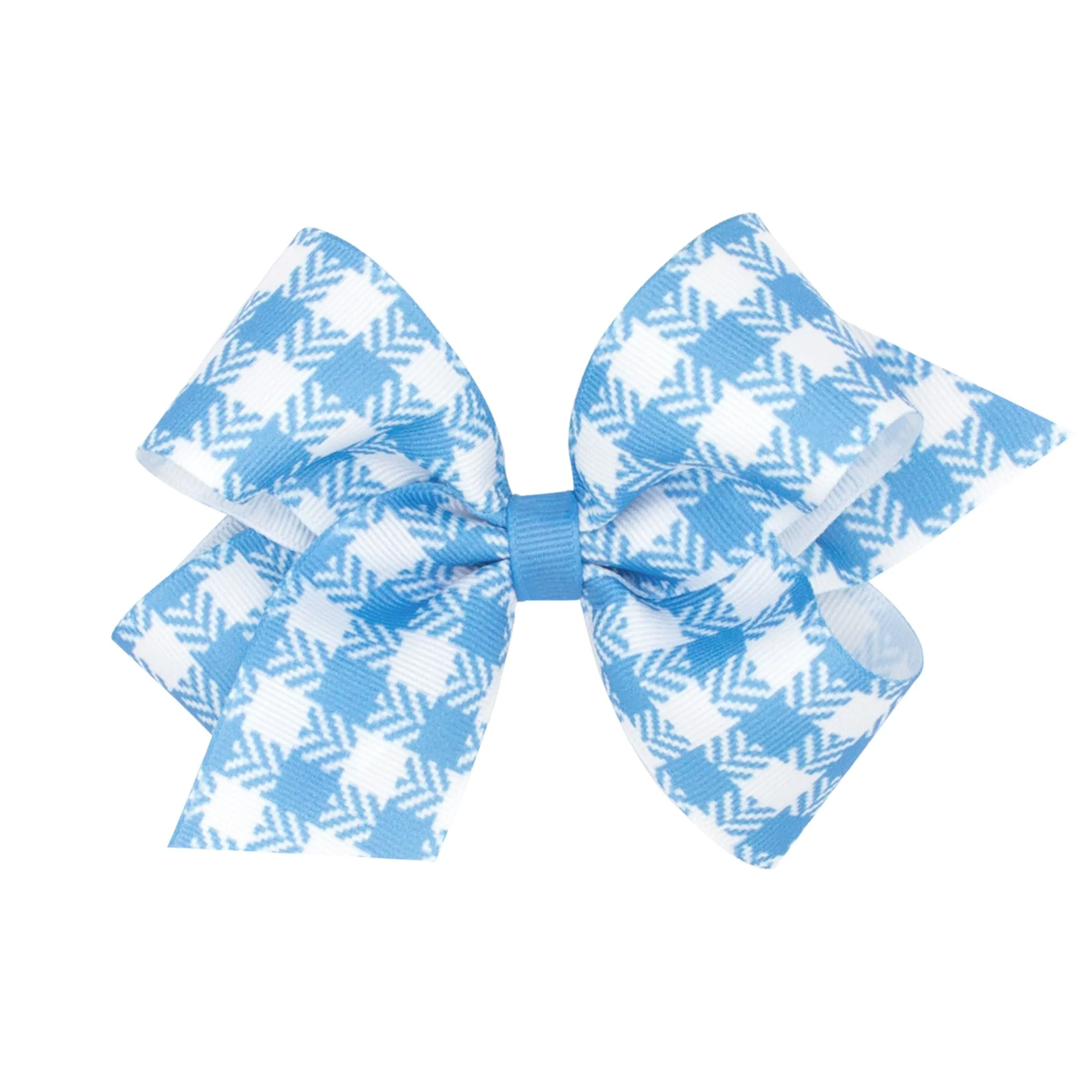 Plaid printed grosgrain bows