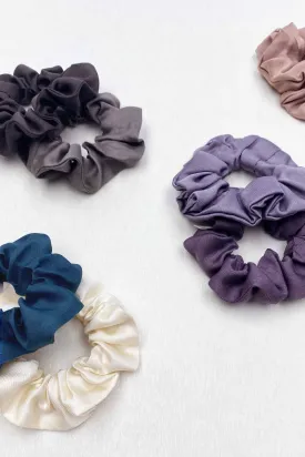 Plant-dyed Silk Scrunchies