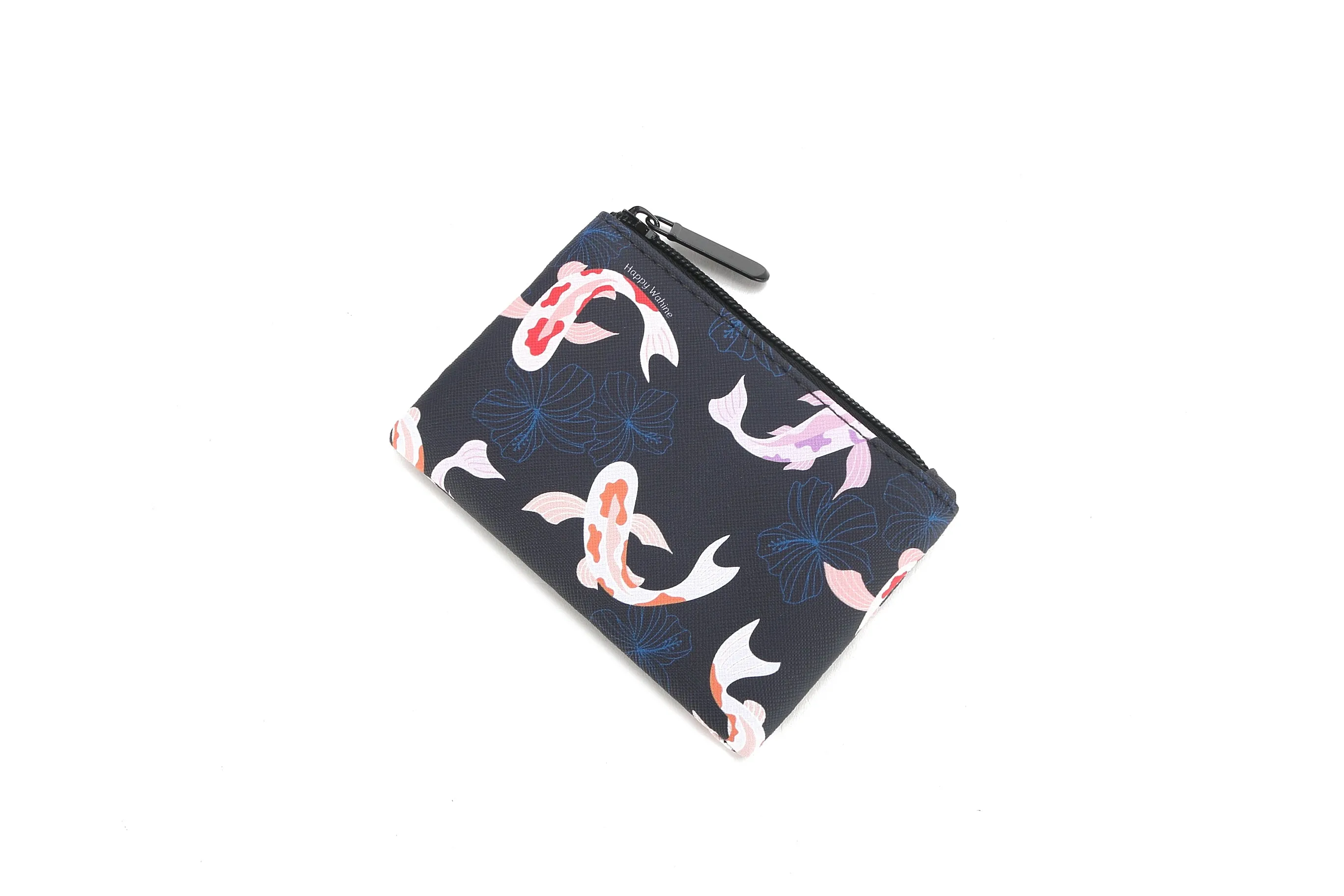 Pouch Zip Small Koi Navy