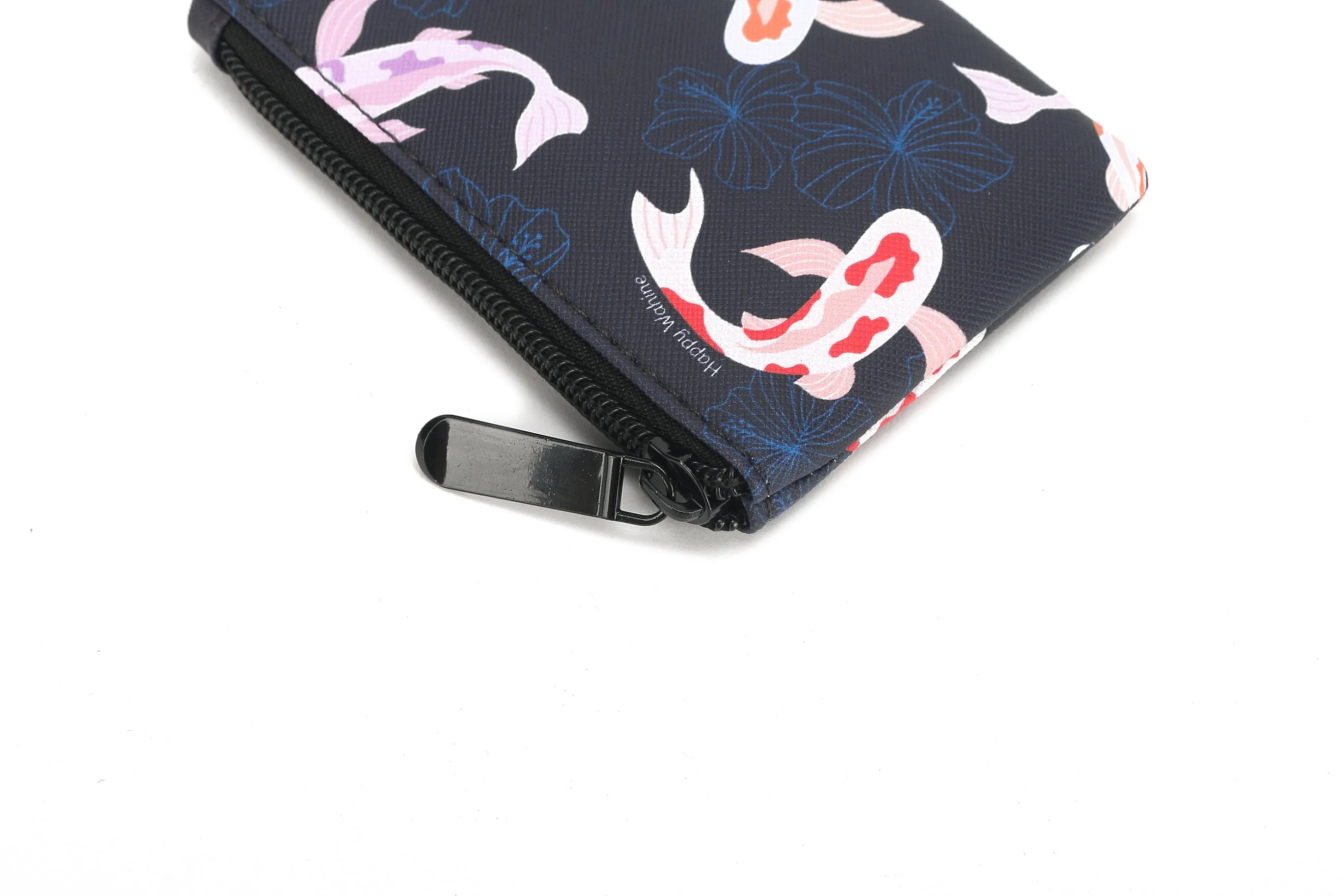 Pouch Zip Small Koi Navy