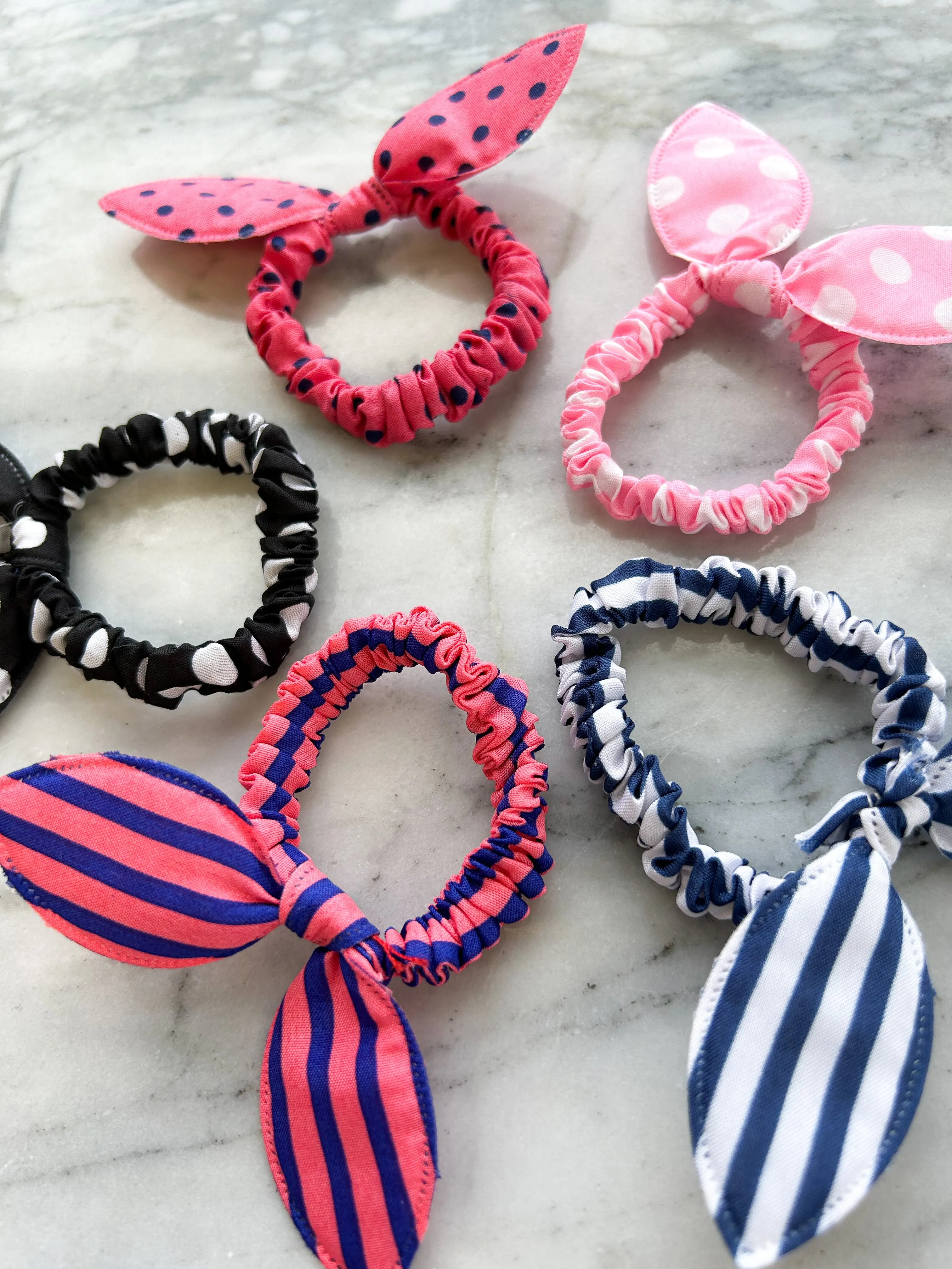 Proud Poppy 5 Pack Bow Hair Ties