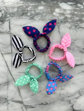 Proud Poppy 5 Pack Bow Hair Ties