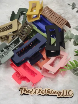 Rectangle Hair Claw Clips