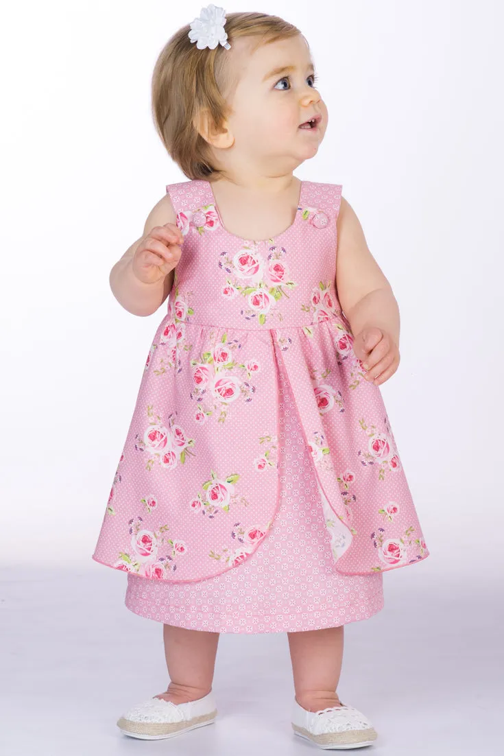 ROSA Baby dress sewing pattern Paper pattern