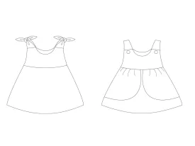 ROSA Baby dress sewing pattern Paper pattern