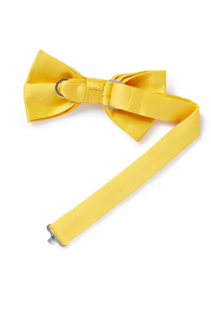 Satin Bow Tie - Yellow