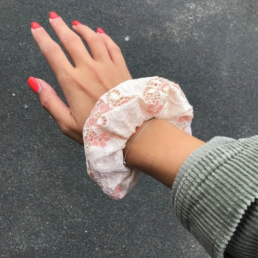 Scrunchie | Almond Blossom | Rose