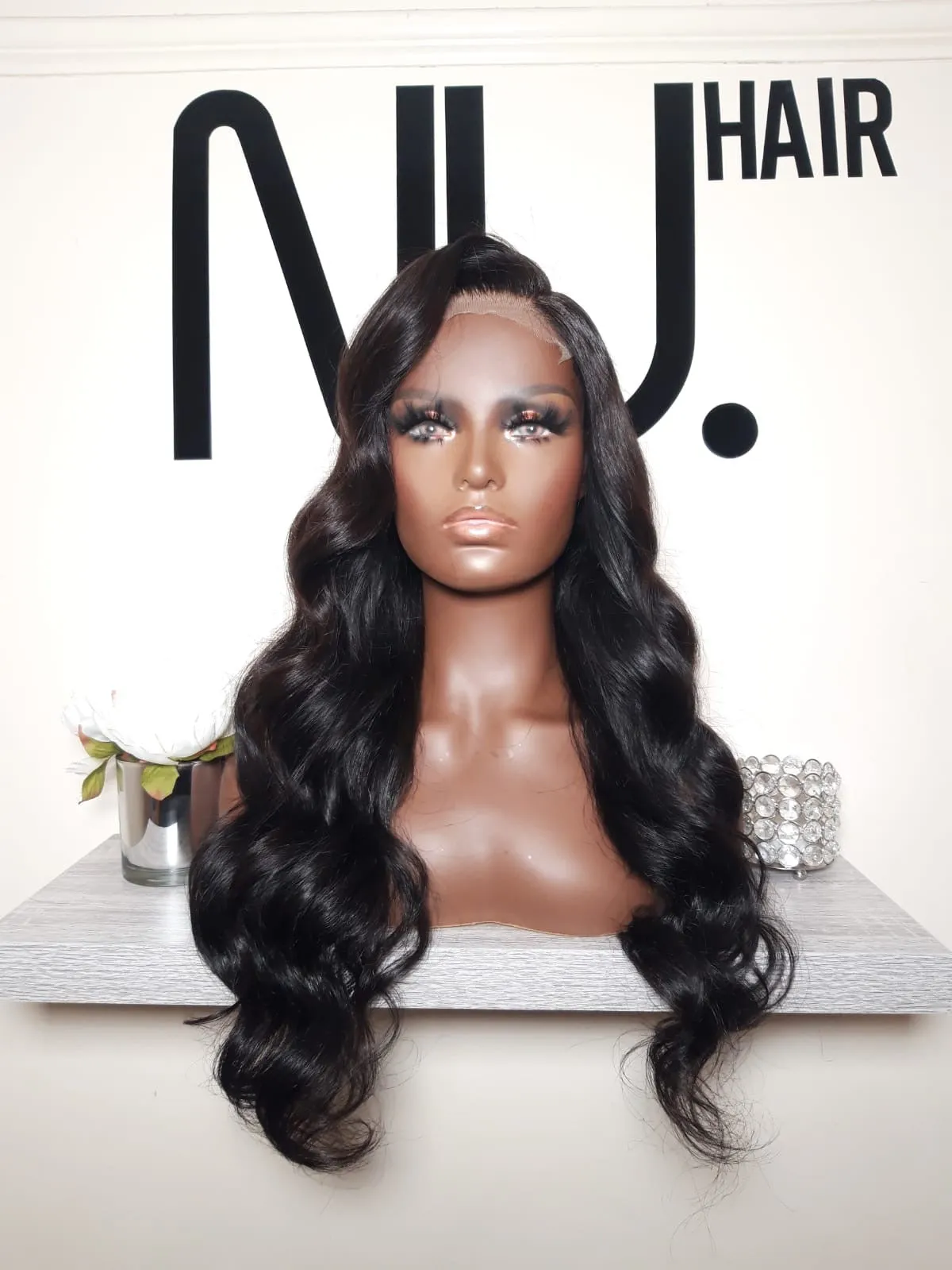 Sharon - Glam Natural Black Wig