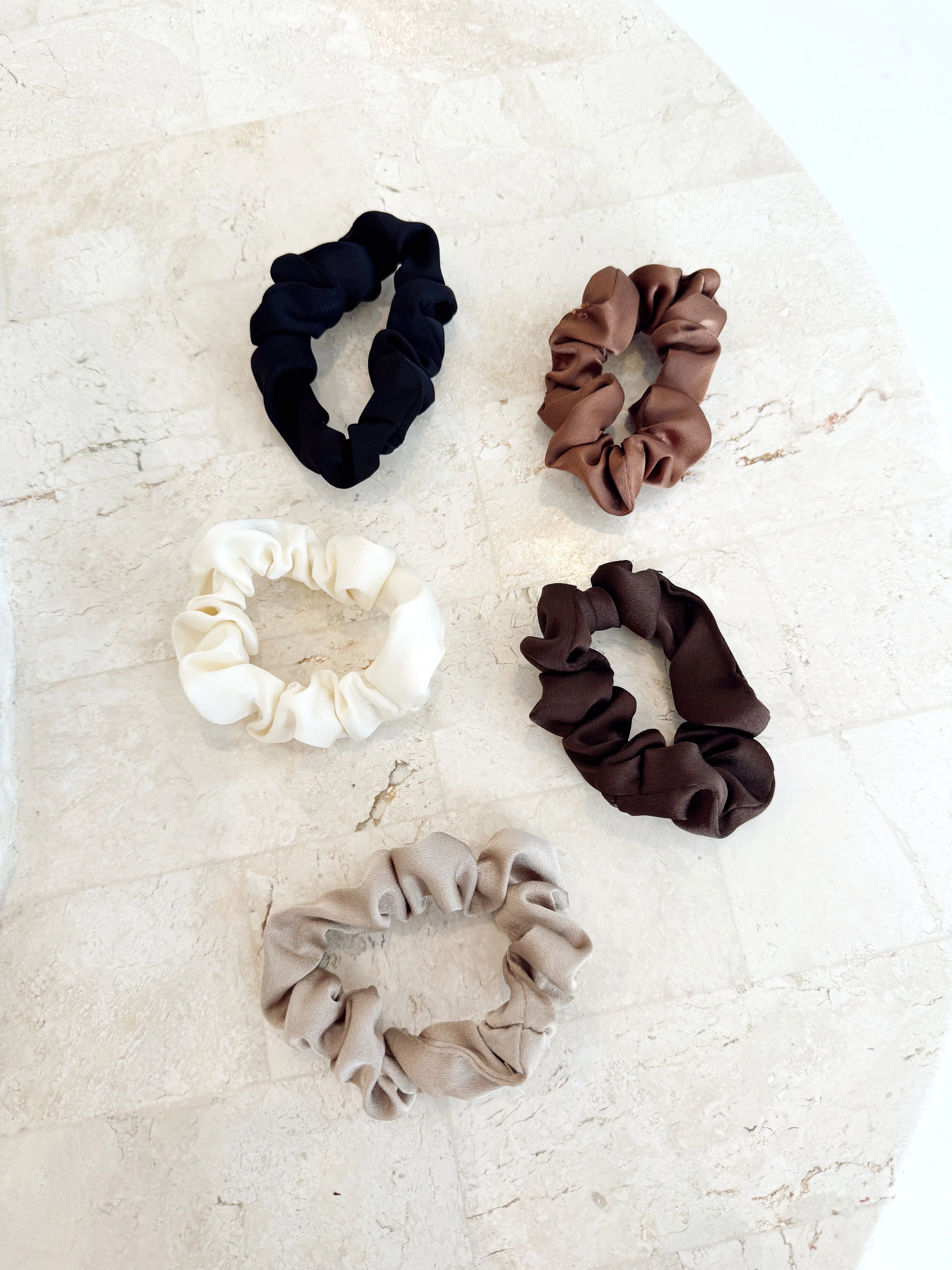 Silk Scrunchie Pack - Natural