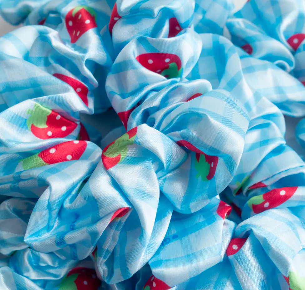 Strawberry Picnic Scrunchie