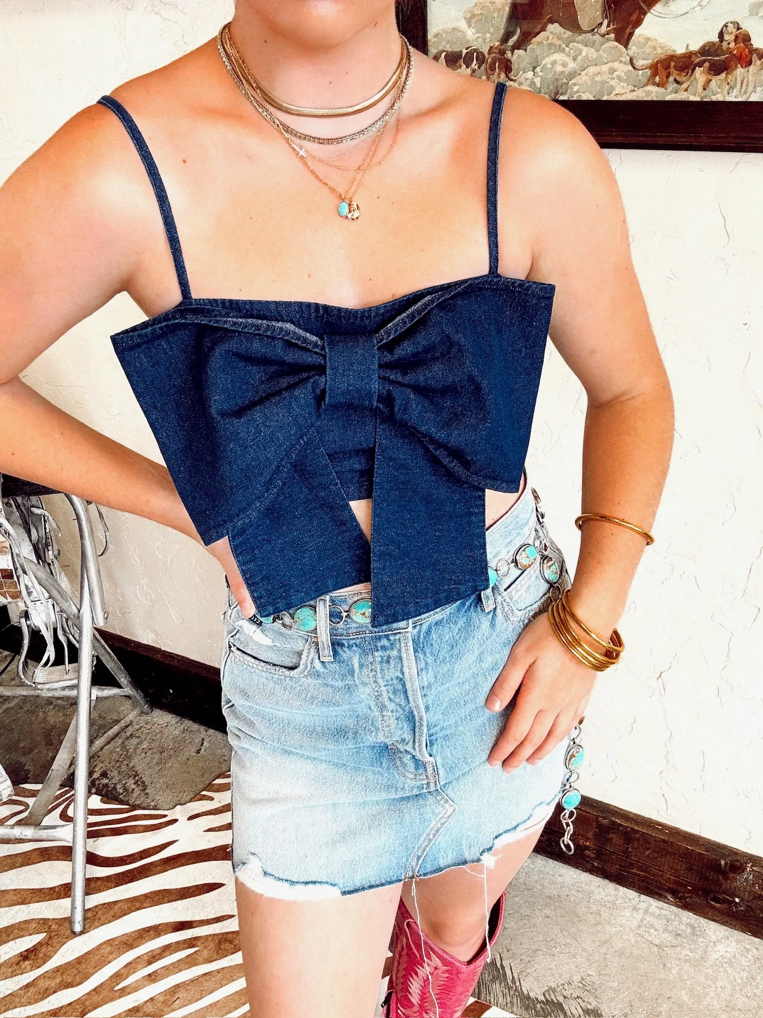 The Bowen Denim Top