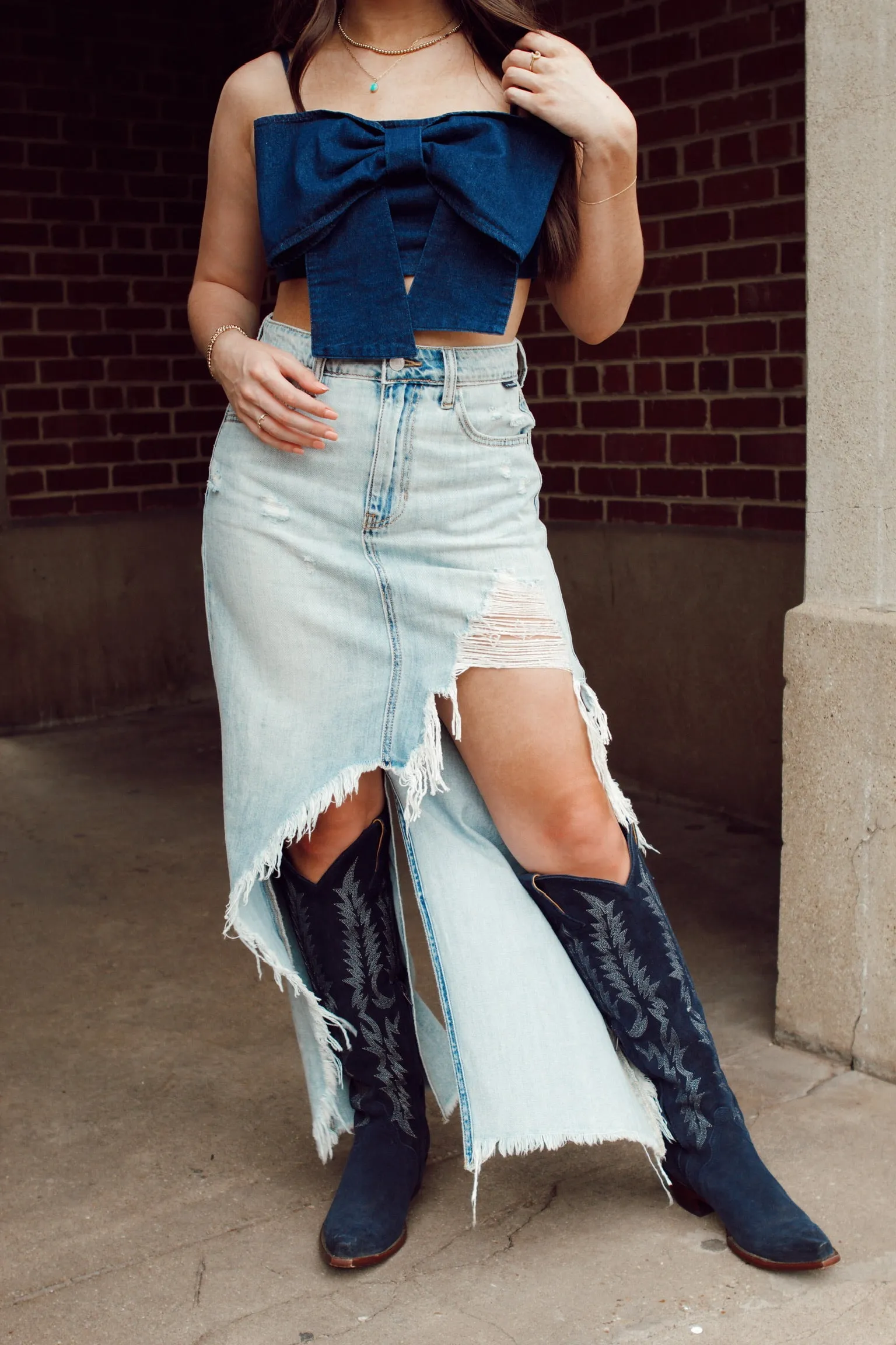 The Bowen Denim Top