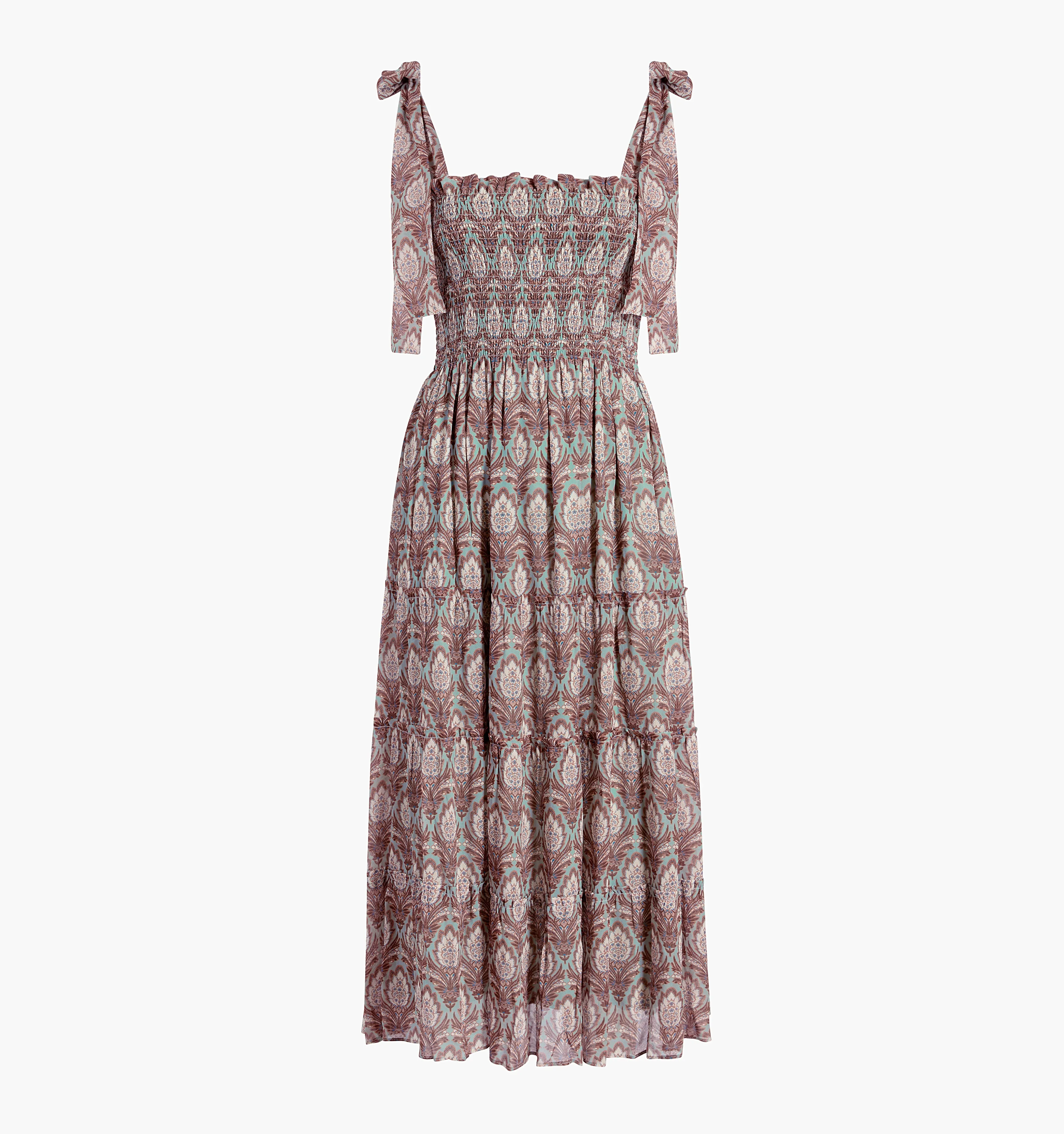 The Ribbon Ellie Nap Dress - Sage Pinecone