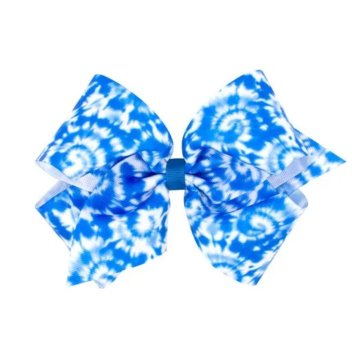 Tie-dye grosgrain bows