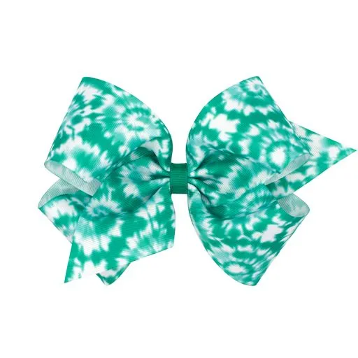 Tie-dye grosgrain bows